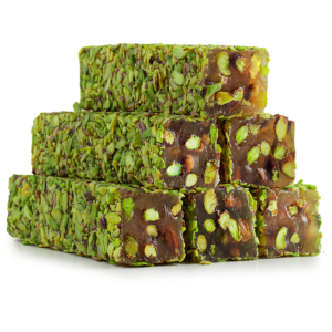 Honey-Flavored Turkish Delight with Sliced Pistachios